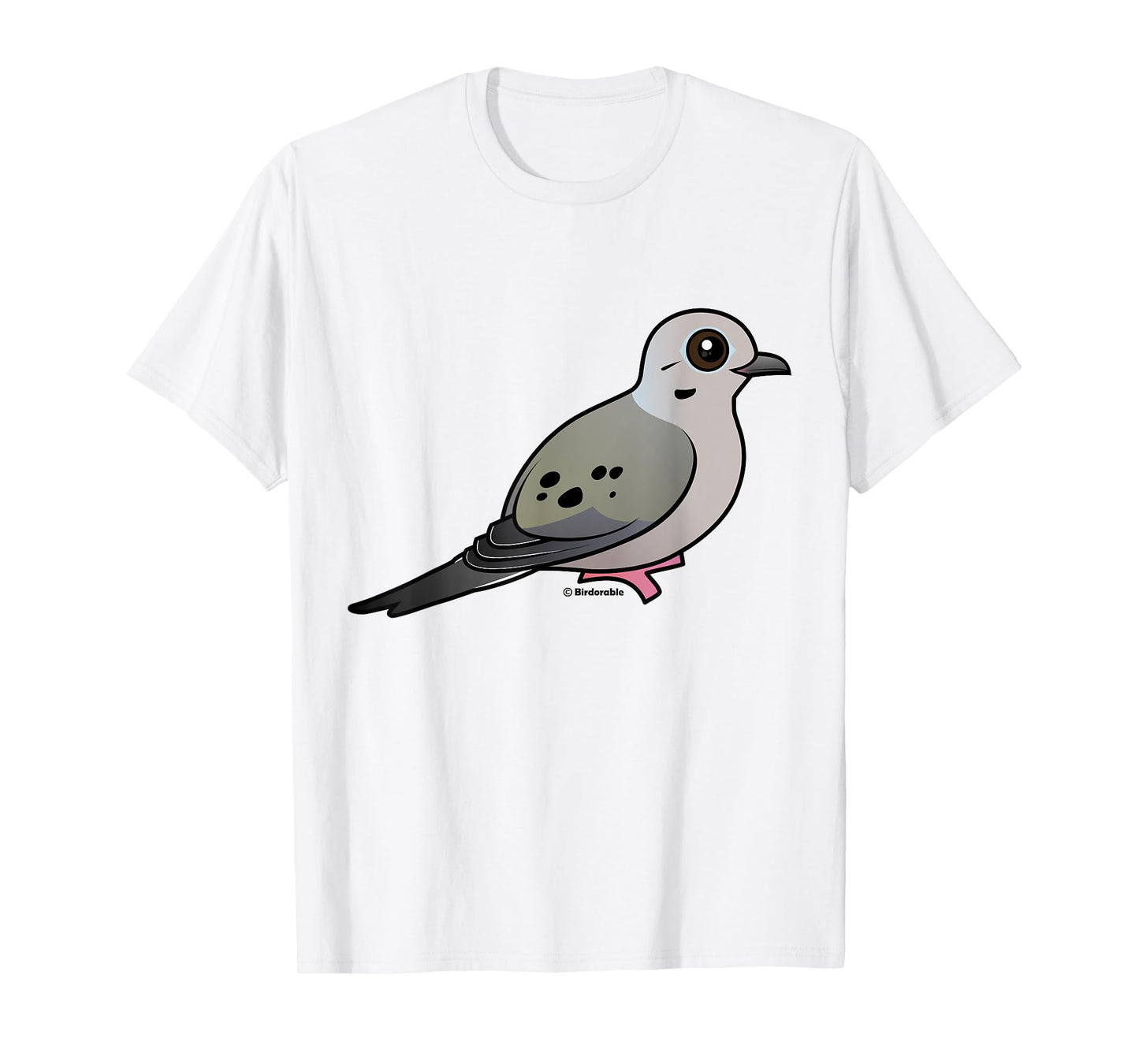 Cute Cartoon Mourning Dove Birdorable Bird T-Shirt