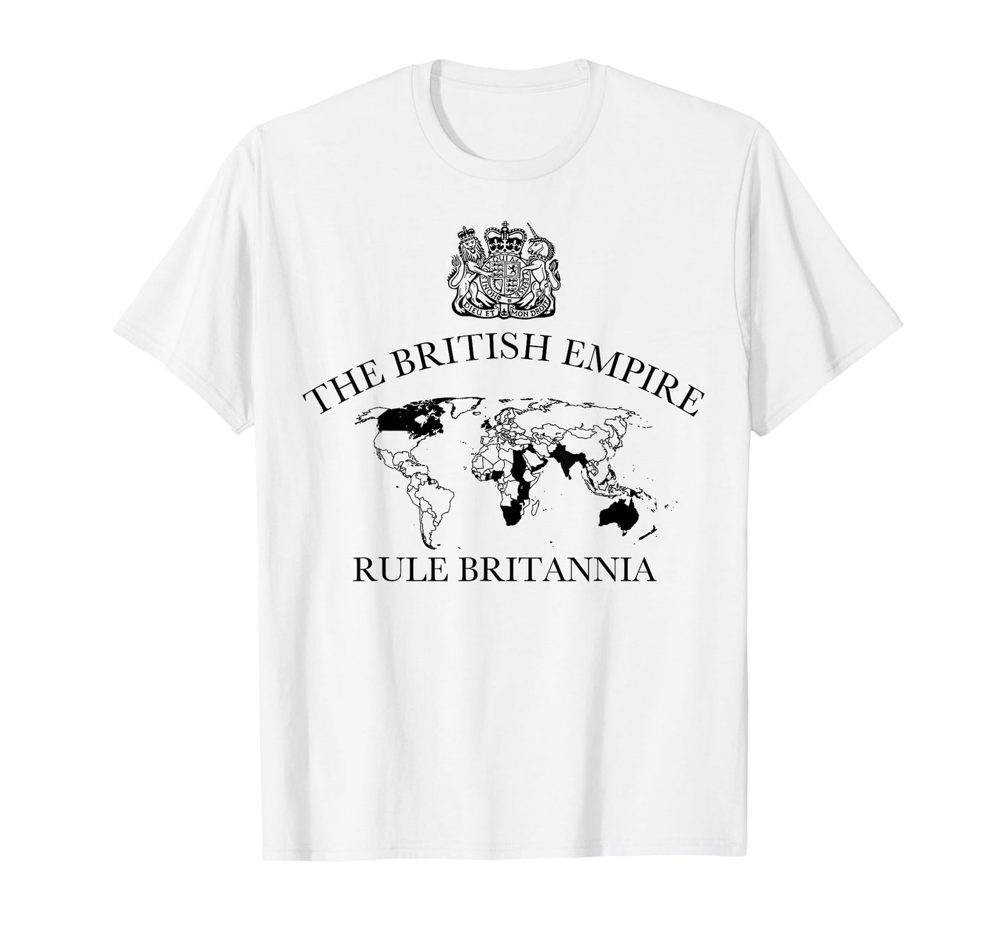 The British Empire map with coat of arms, heritage T-Shirt