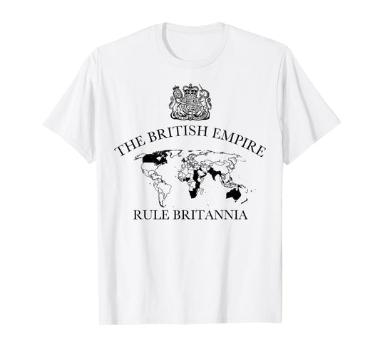 The British Empire map with coat of arms, heritage T-Shirt