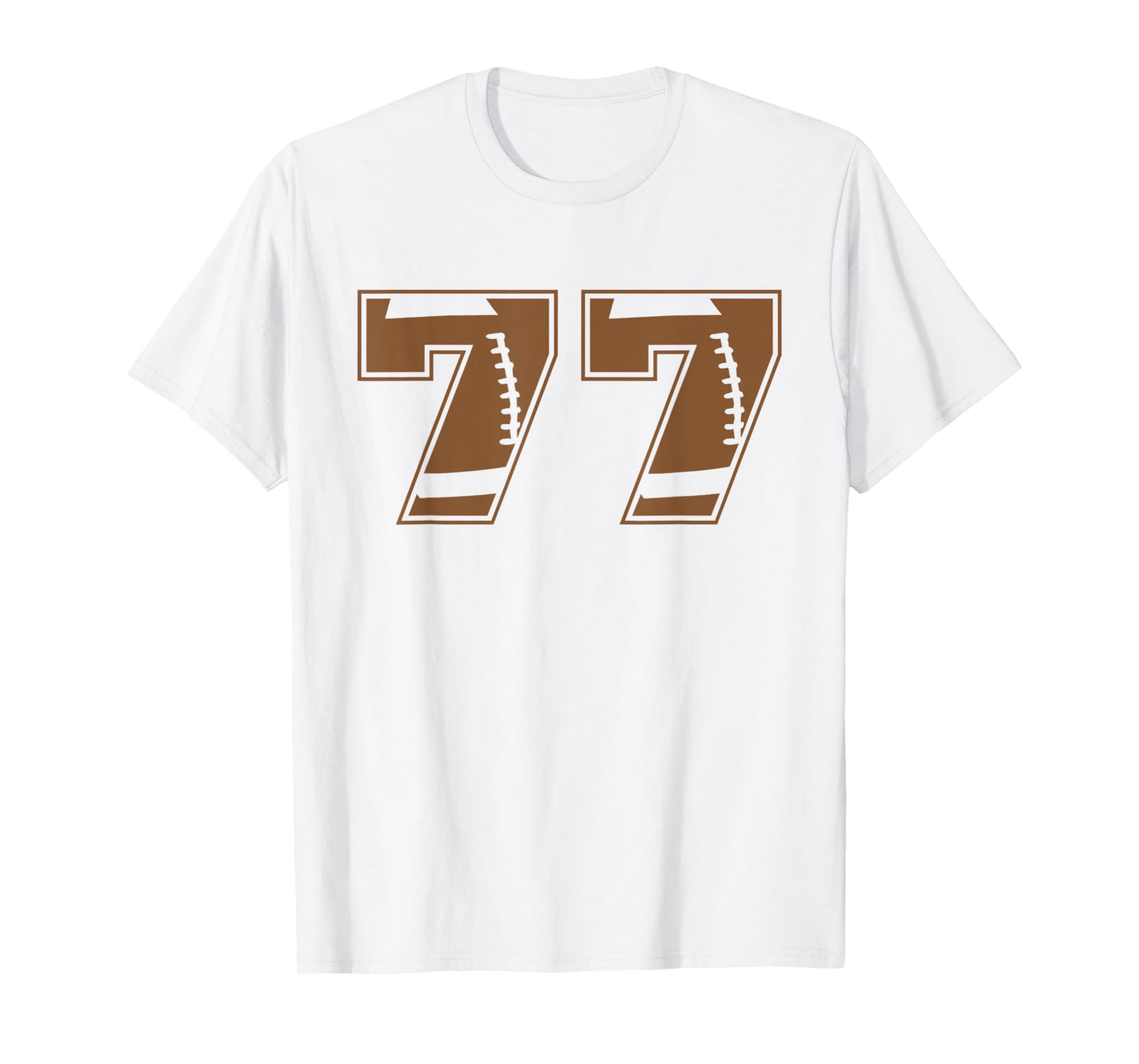 Football 77 Jersey Number T-Shirt