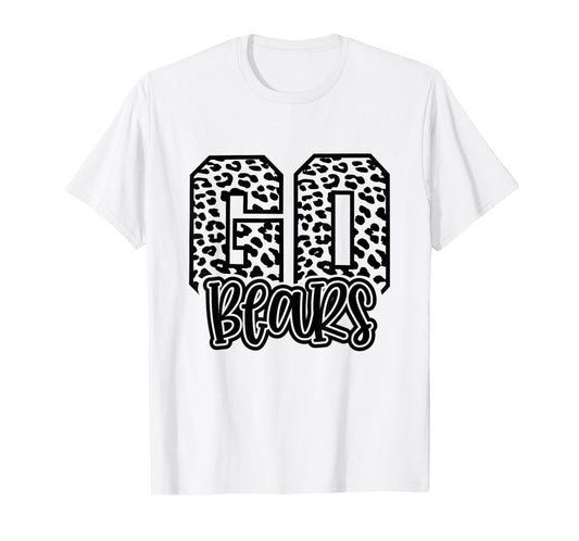 Bears Mascot GO Team Spirit Game Day School Cute Trendy T-Shirt