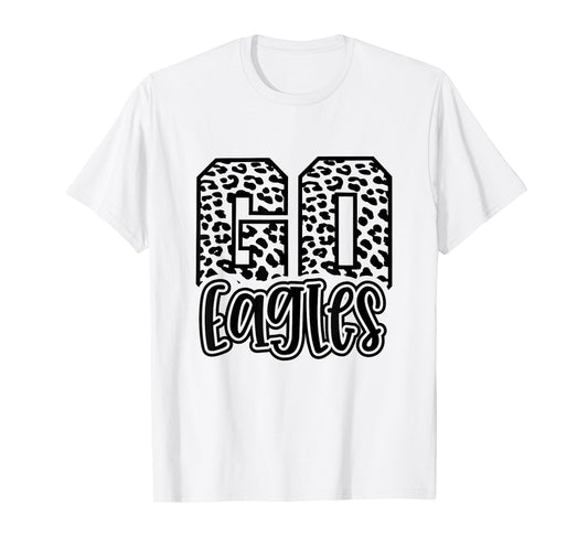 Eagles Mascot GO Team Spirit Game Day School Cute Trendy T-Shirt