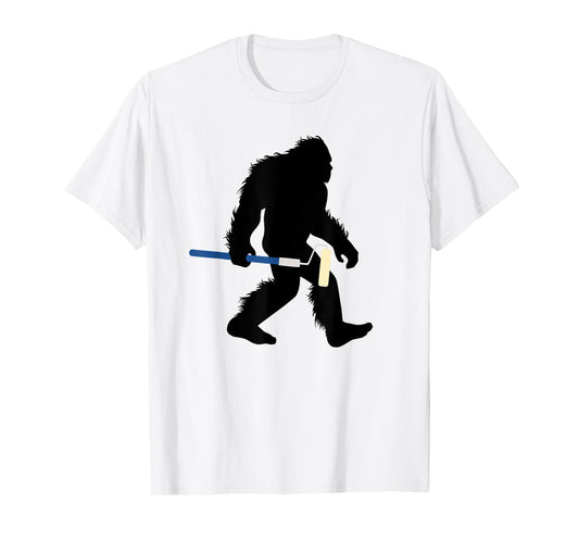 Bigfoot With Paint Roller Sasquatch Home Painter T-Shirt