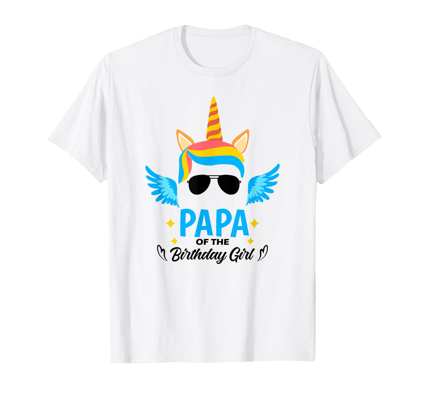 Papa of The Birthday for Girl Father Unicorn First Birthday T-Shirt