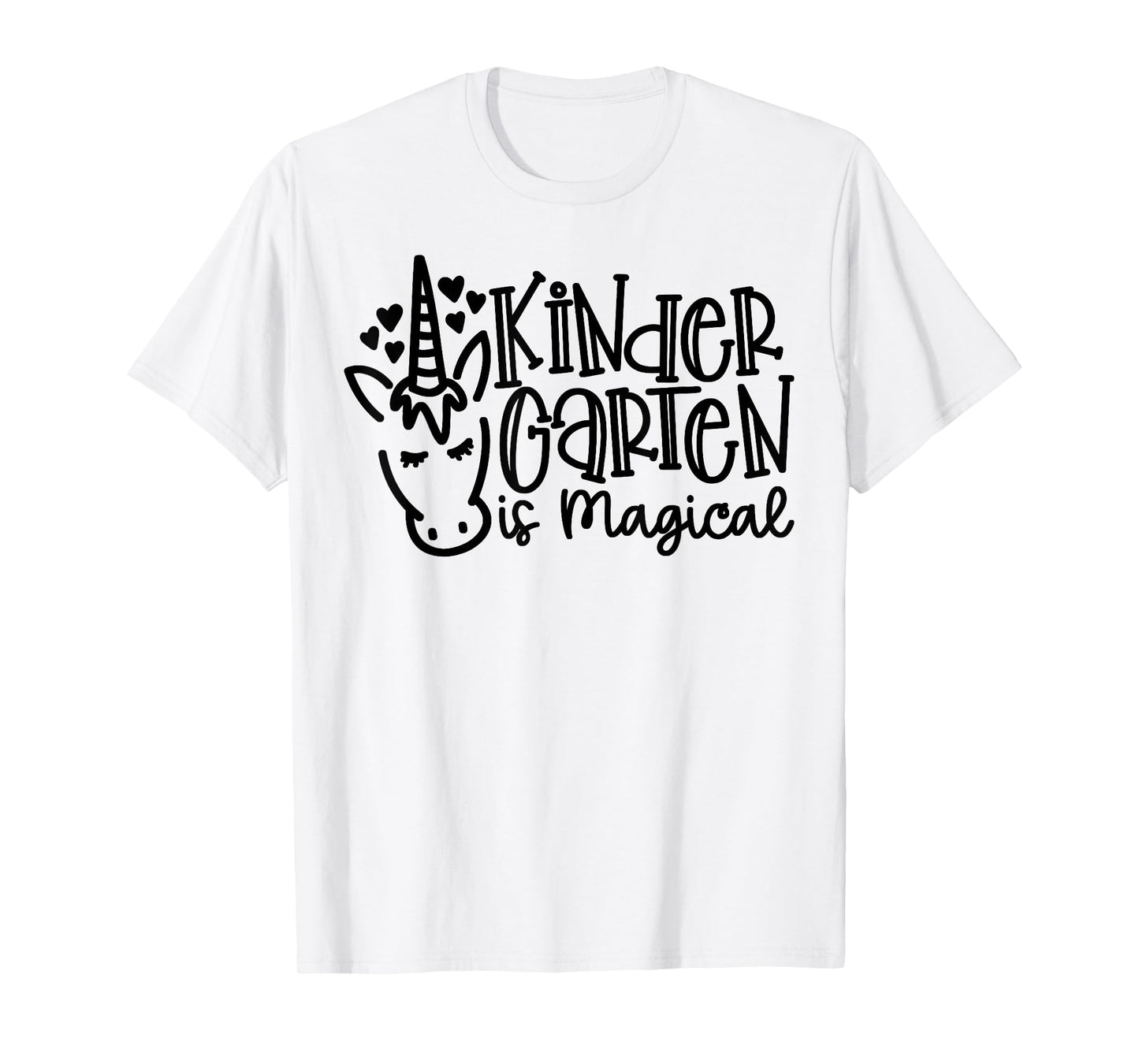 Kindergarten Is Magical Unicorn Vibes First Day Of School T-Shirt
