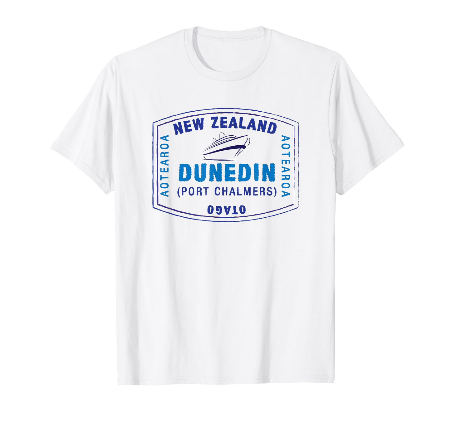 Dunedin New Zealand Passport Stamp Vacation T-shirt