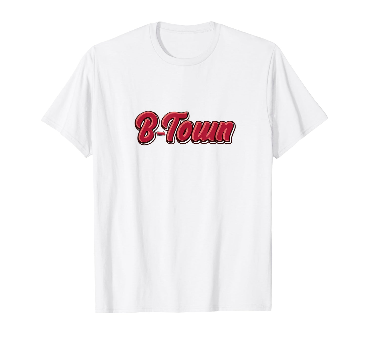 Red & White B-Town Bloomington Indiana T-Shirt
