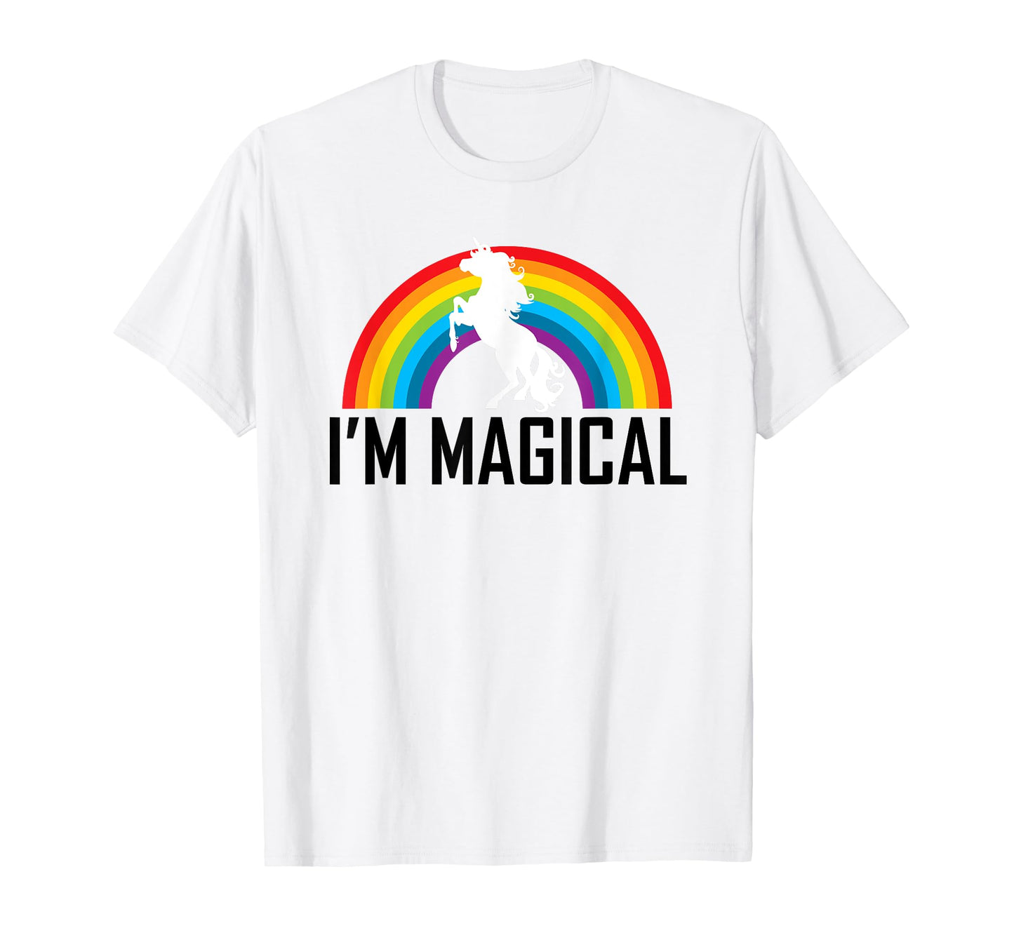 Unicorn I'm Magical Rainbow T Shirt for Girl Women Kids Gift T-Shirt