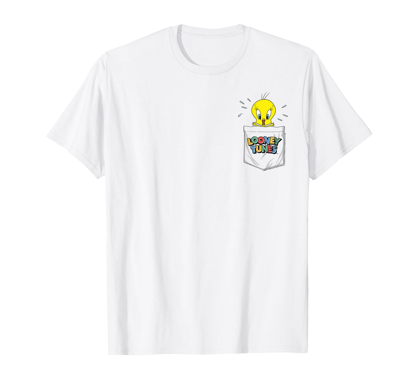 Looney Tunes Tweety Bird Faux Pocket T-Shirt