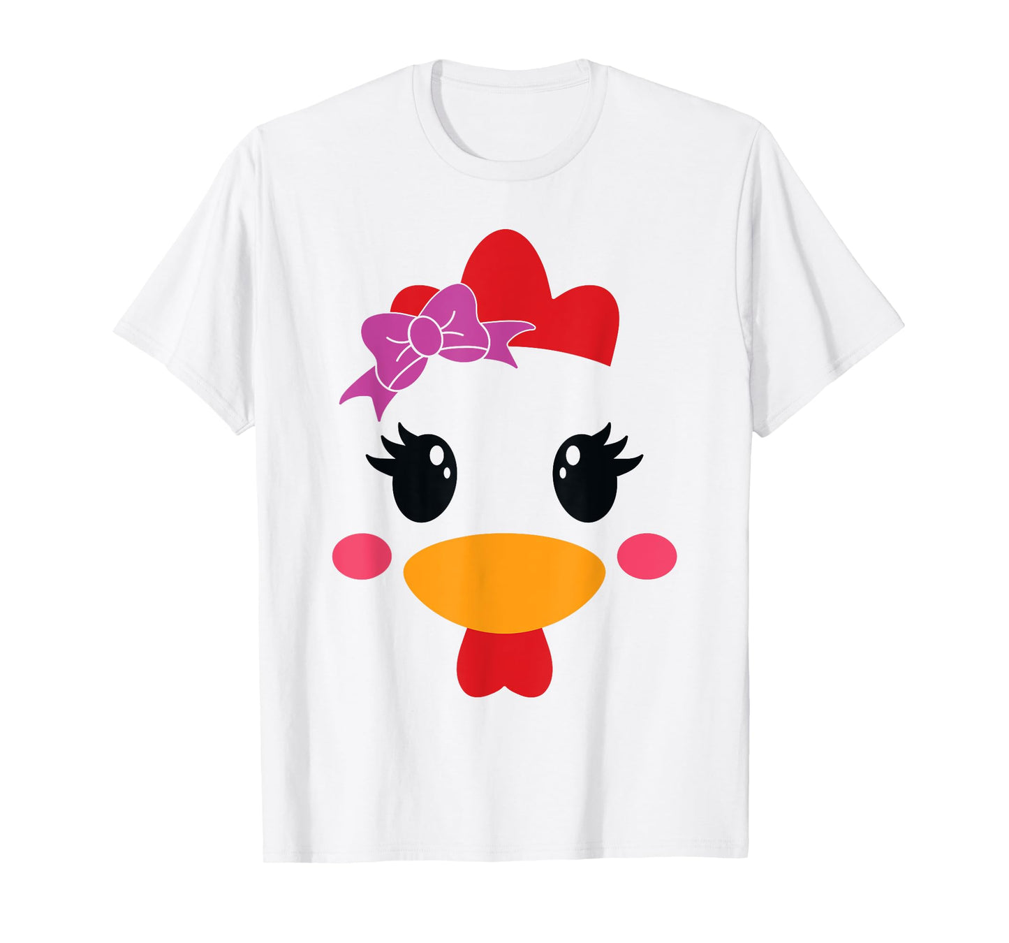 Chicken Costume Halloween Chicken Face Rooster Funny T-Shirt