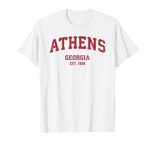 Athens Georgia GA Vintage Athletic Sports Design T-Shirt