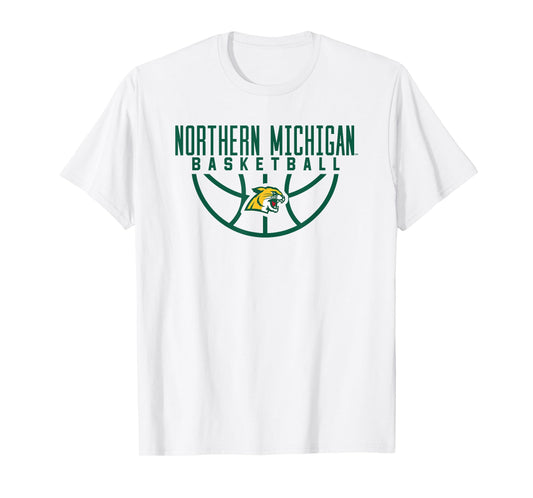 Northern Michigan University NMU Wildcats Basketball Arch T-Shirt
