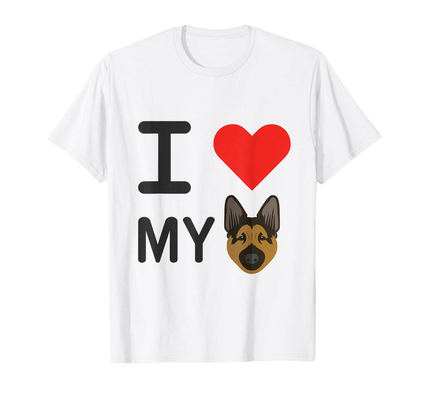 I Love My German Shepherd T - Shirt T-Shirt