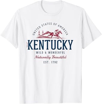 Vintage-Looking Retro Styled Kentucky T-Shirt