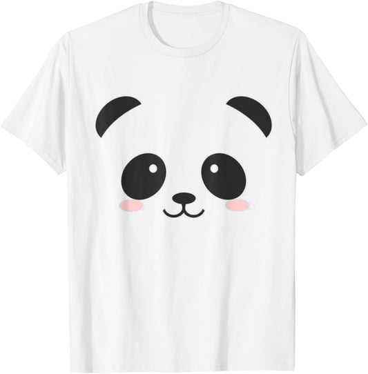 Cute Halloween Panda Bear Face T-shirt Costume Kids Gift T-Shirt