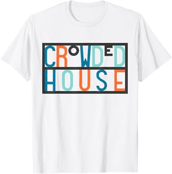 Crowded House – Logo On White T-Shirt