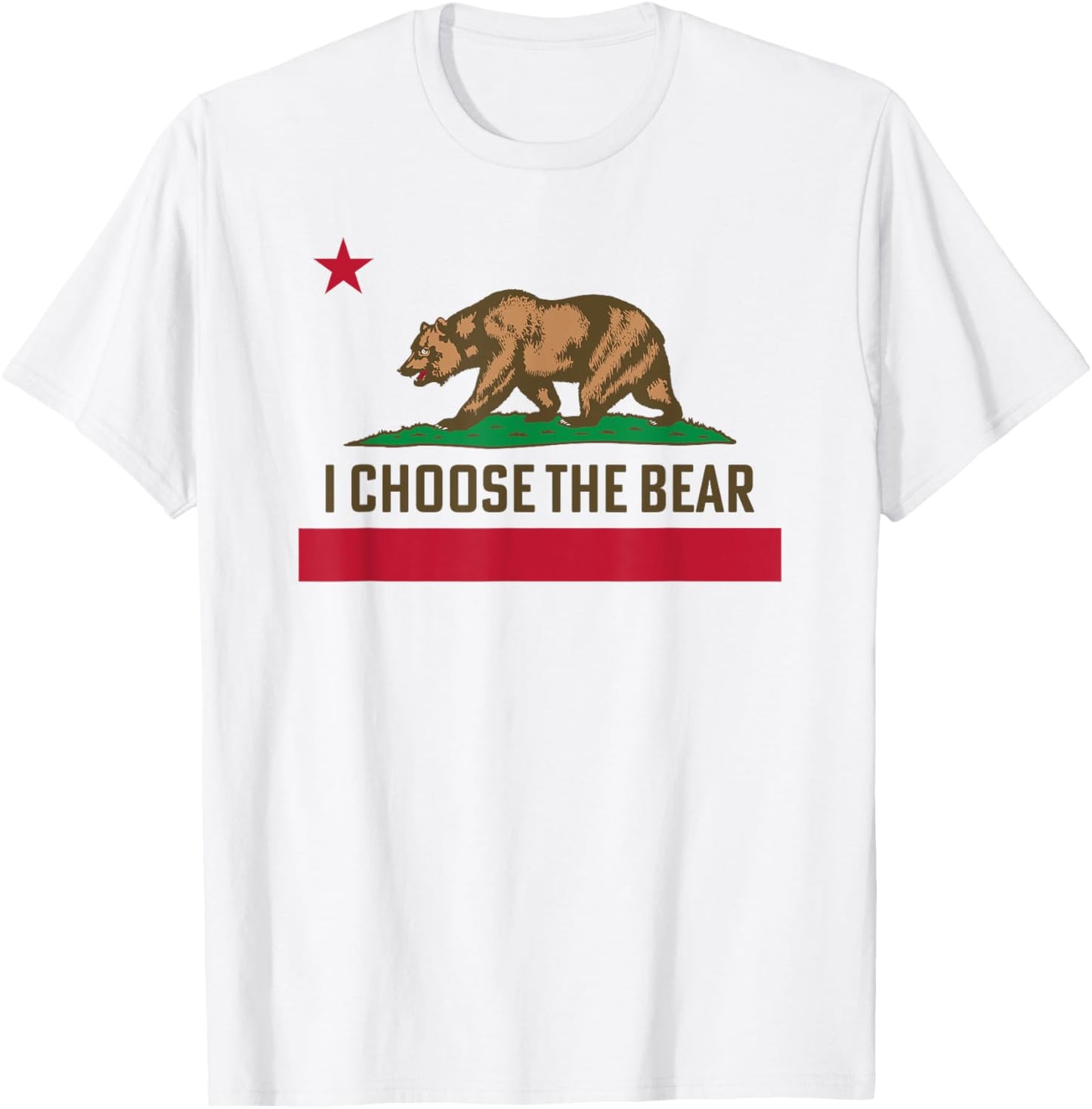 California Flag I Choose The Bear T-Shirt