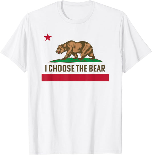 California Flag I Choose The Bear T-Shirt