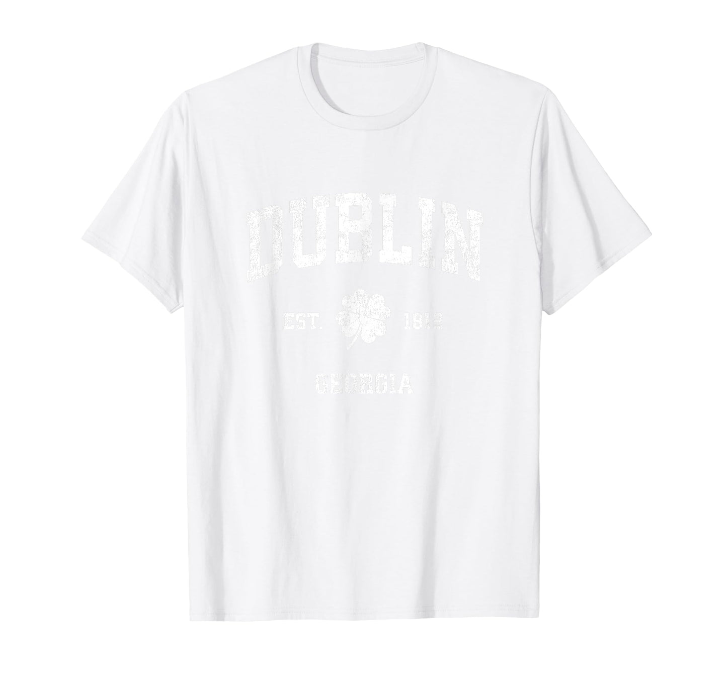 Dublin Georgia Vintage Shamrock Sports T-Shirt