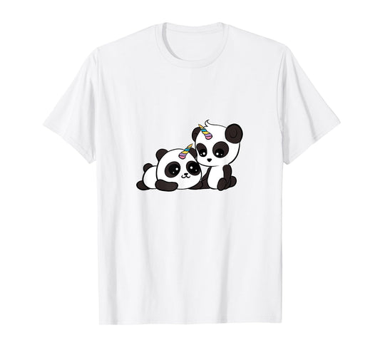 Kawaii Panda Unicorn T-Shirt Pandacorn Lover Tee T-Shirt