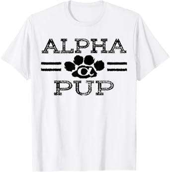 Alpha Pup Play Human Gay Puppy Pack Paw Graphic T-shirt Tee