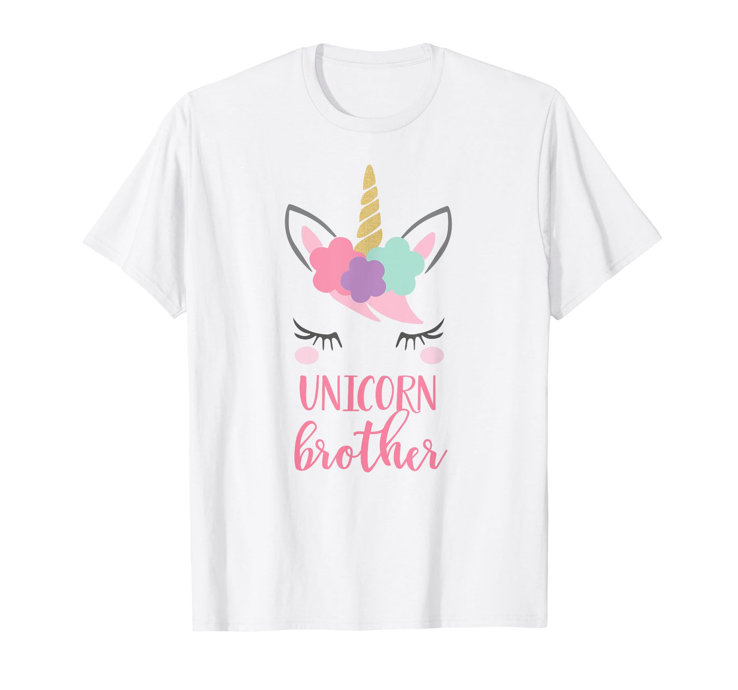 Unicorn Brother Shirt, Brother of the Birthday Girl Gift T-Shirt