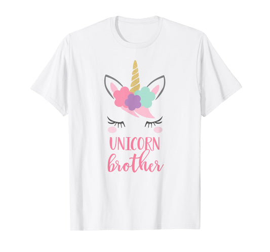 Unicorn Brother Shirt, Brother of the Birthday Girl Gift T-Shirt
