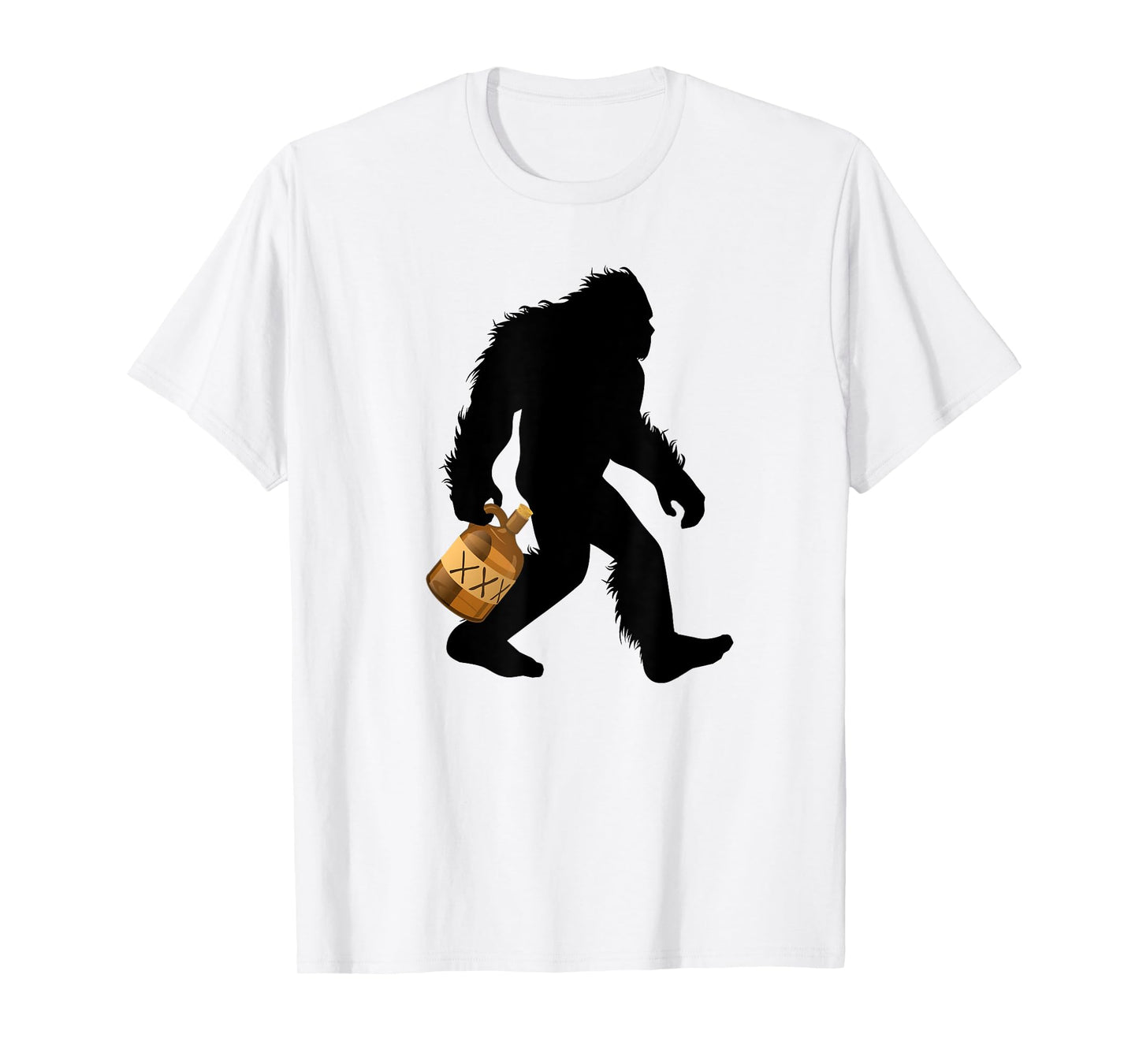 Bigfoot With Moonshine Jug Sasquatch Moonshiner T-Shirt