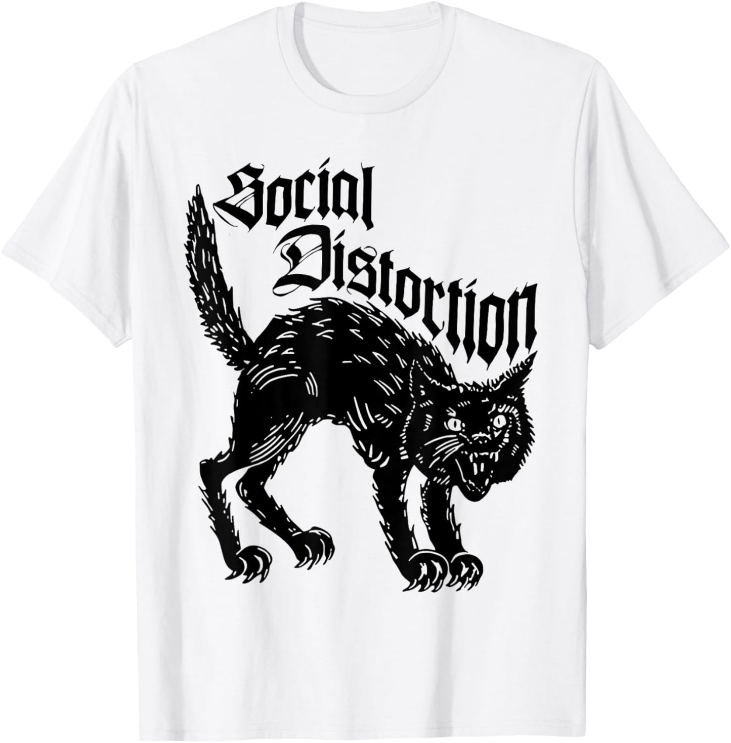 Social Distortions Black Cat Meow T-Shirt