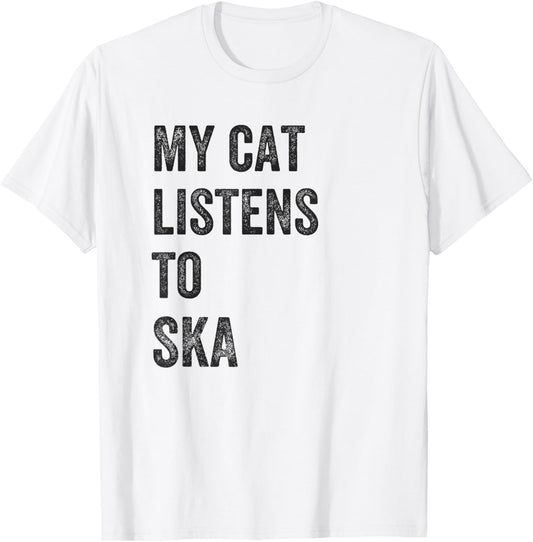 My Cat Listens To Ska Music T-Shirt