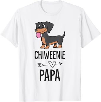 Chiweenie Papa Cute Chiweenie Dog T-Shirt