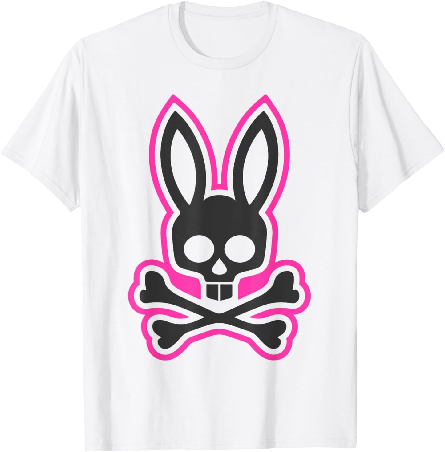 Scary Skull And Crossbones Bad Rabbit Horror Bunny Halloween T-Shirt