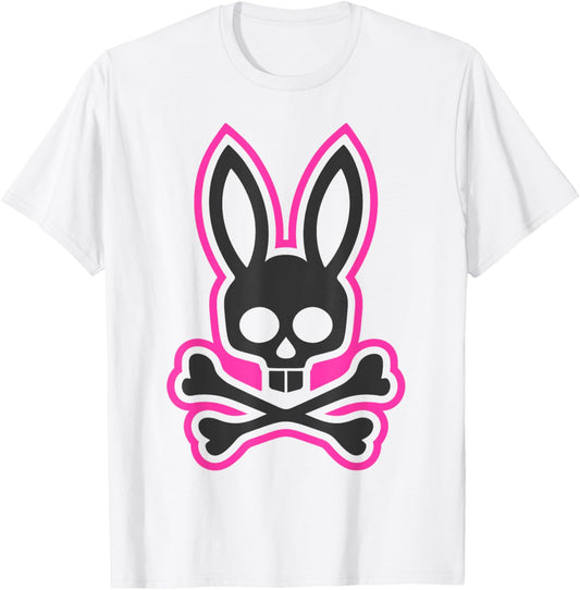 Scary Skull And Crossbones Bad Rabbit Horror Bunny Halloween T-Shirt