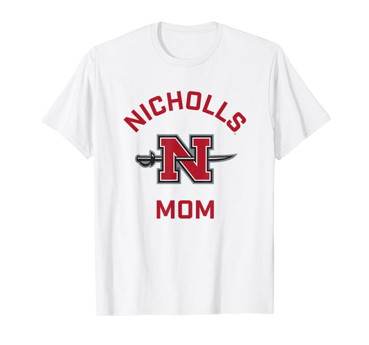 Nicholls State University Colonels Arched Mom T-Shirt