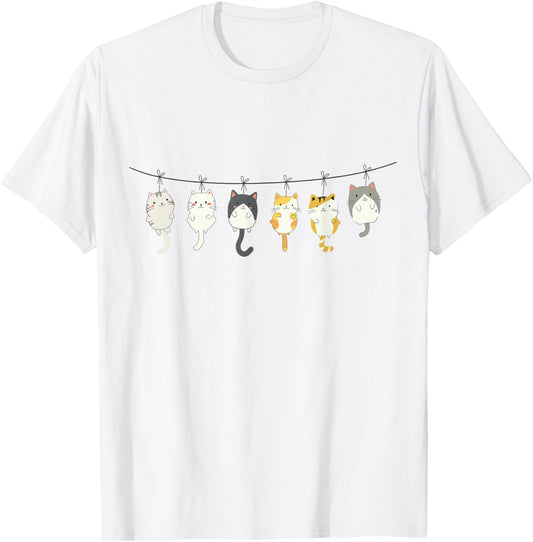 Cat Cute Kitty Cats Anime Kawaii Neko Girls T-Shirt