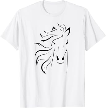 Just A Girl Who Loves Horses T Shirt Horse Racing Riding Tee T-Shirt