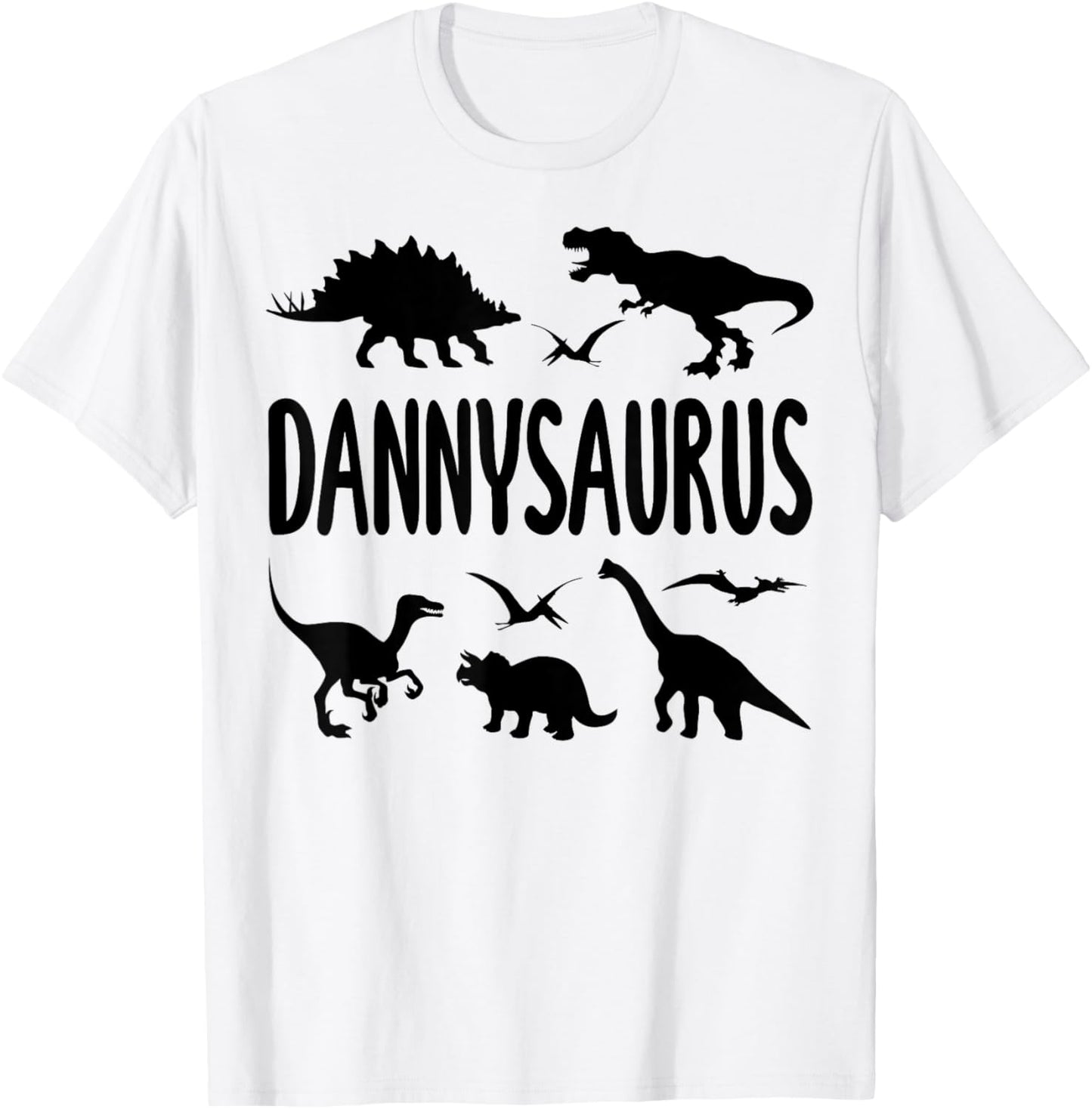 Dinosaur T Rex Danny Dannysaurus Boys Dino Name T-Shirt