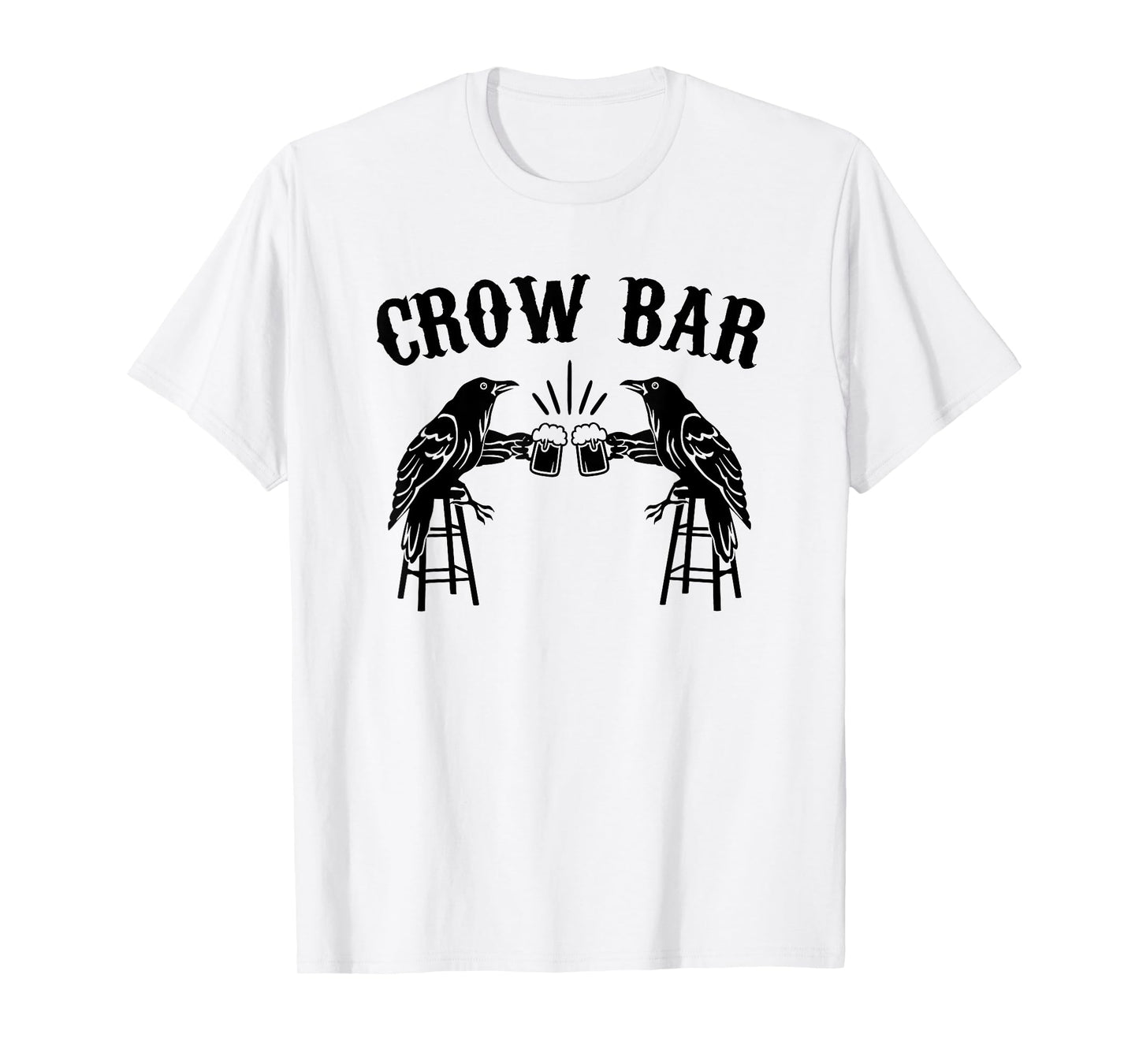 Crow Bar funny beer drinking crows T-Shirt
