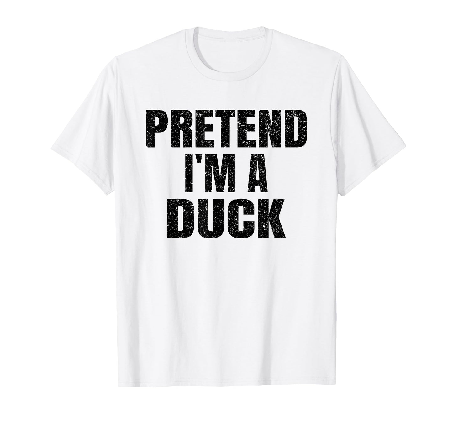 Pretend I'm A Duck Family Group Costume Lazy Easy Halloween T-Shirt