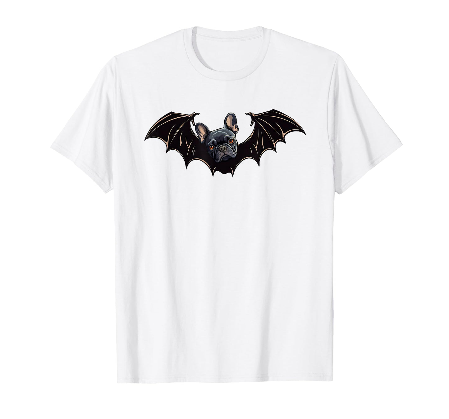 French Bulldog Bat Wings Spooky Frenchie Dog Halloween Bat T-Shirt for Men Women Kids