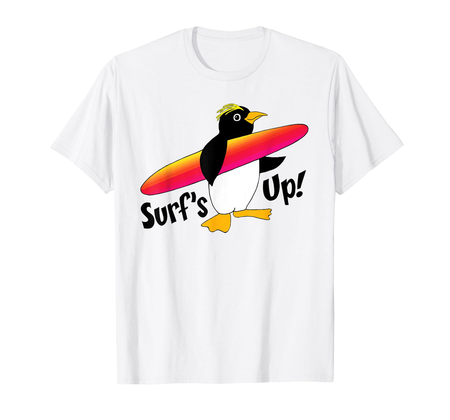 Cute Surfer Penguin T-Shirt T-Shirt