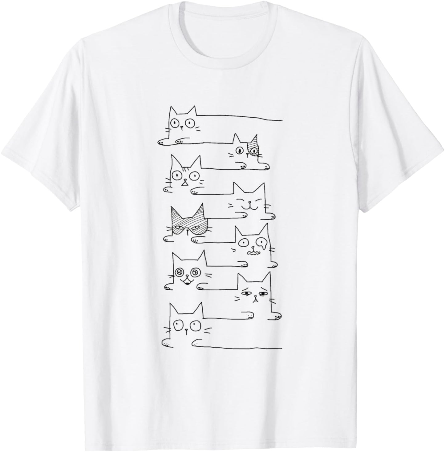 Pile Of Kitty Cats Funny Cute Cat Lover Gift T-Shirt