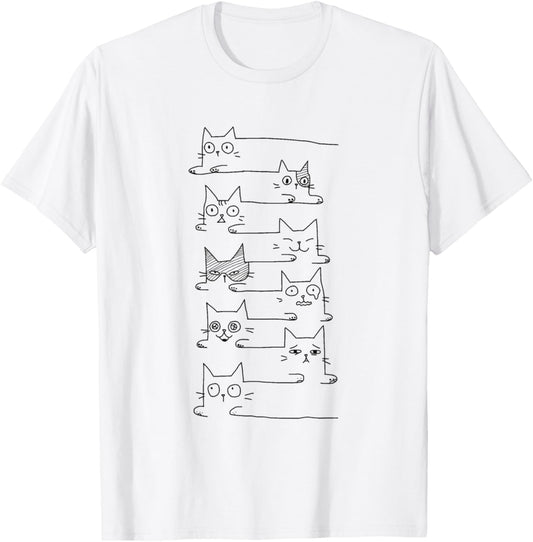 Pile Of Kitty Cats Funny Cute Cat Lover Gift T-Shirt