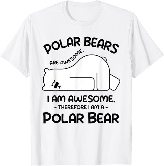 Awesome Cartoon I am a Polar Bear Shirt for Polar Bear Lover T-Shirt