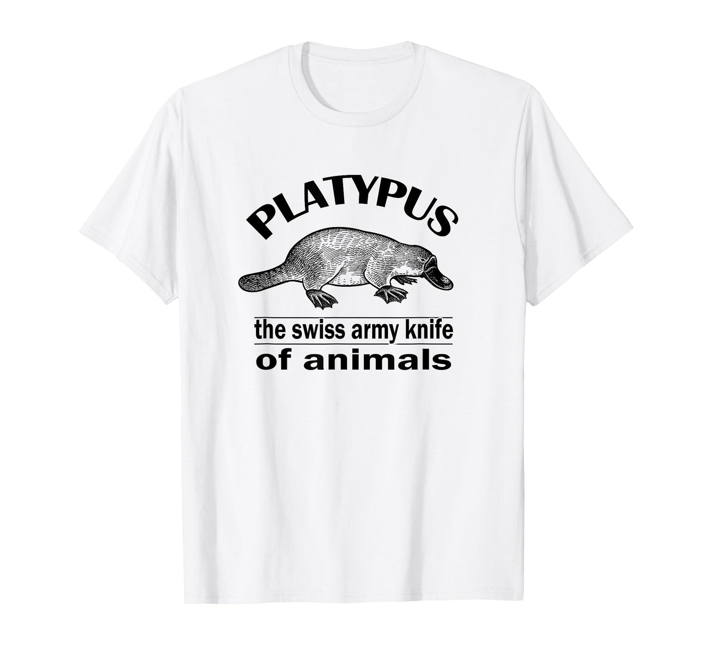 Retro Vintage Swiss Army Knife Platypus Lover T-Shirt