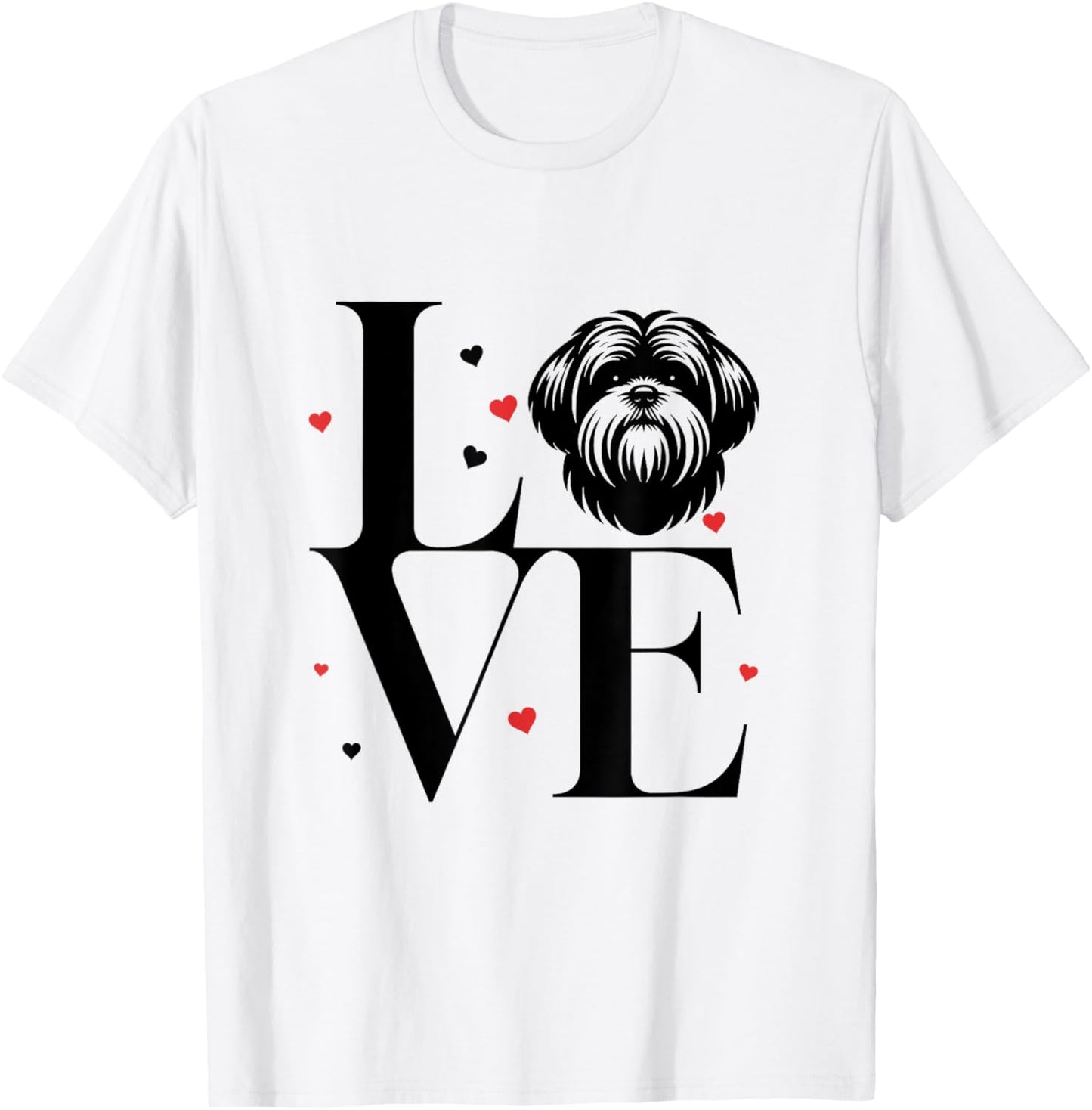 Cute I Love My Shih Tzu Dog Puppy Lover T-Shirt