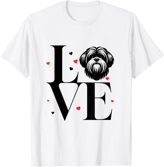 Cute I Love My Shih Tzu Dog Puppy Lover T-Shirt