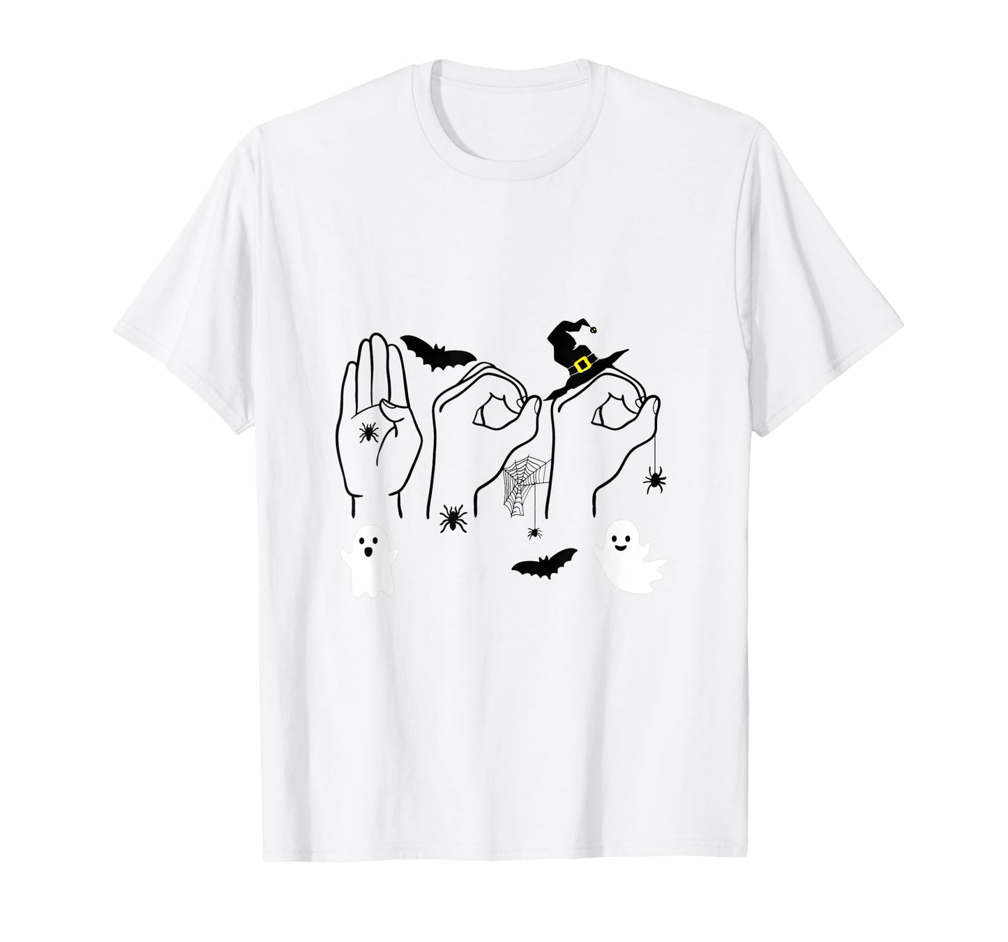 Boo ASL American Sign Language Halloween Costume T-Shirt
