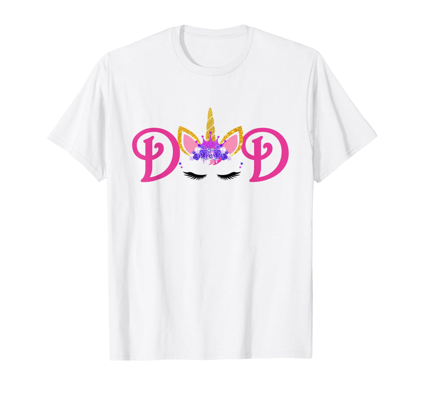 Unicorn Dad Outfit Father of the Unicorn Birthday Daddy T-Shirt