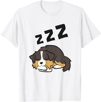 Aussie Dog Sleeping Aussie Dog Pajama Australian Shepherd T-Shirt